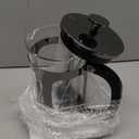 BAYKA French Press Coffee Maker, Easy to use, Large 304 Stainless Steel Coffee Press, Cold Brew Heat Resistant Thickened Borosilicate Coffee Pot for Camping Travel Gifts, 34 Ounce, Dark Pewter