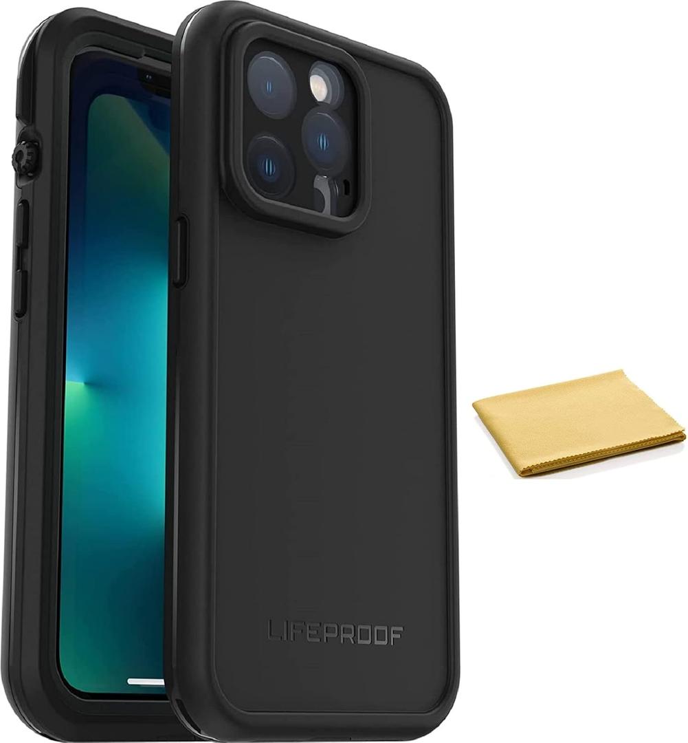 LifeProof FR Series Waterproof Case with Magsafe for iPhone 13 Pro (Only) - with Cleaning Cloth - Non-Retail Packaging - Black