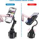 Miracase [Upgraded Version] Cup Phone Holder for Car, Universal Adjustable Long Neck Car Phone Mount Cradle Friendly Compatible with iPhone Samsung Google and All 4.0-7.0 inches Smartphones