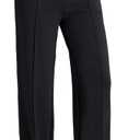 G4Free Smoofit Modal Soft Women Wide Leg Sweatpants Yoga Pants Casual Lounge Trousers Short/Petite/Regular/Tall/Extra Tall (Black, S)
