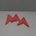 CALLARON 3Pcs Christmas Star Lampshade Paper Star Lantern 9 Pointed Paper Hanging Decorative Lampshade Xmas Red Lantern for Christmas Wedding Birthday Party 13.78 x 13.78inch