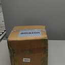 LE TAUCI Fluted Ceramic Planters Set of 3  8.3/7 / 5.7 in Blue Gray Reactive Cylinder Indoor Plant Pots with Drainage Plug & Mesh, Glossy Stoneware Flower Pots for Succulents Herbs