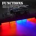 Xprite 36" Rear LED Chase Light Bars, All in One w/Strobe Brake Reverse Light for Jeeps, Yamaha, Can-Am Maverick X3, ATV, UTV, Side by Side and Offroad Vehicles - RYBBYR