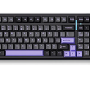 MCHOSE G98 PRO Wireless Mechanical Keyboard, Tri-Mode Connection Gaming Keyboard, Hot Swappable Custom Gasket Structure, Pre-lubed Linear Switches, Double Shot PBT Keycaps RGB LED Backlit Purple & Black