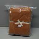 PURE ERA Jersey Knit 4pc Bed Sheet Set 100% T-Shirt Cotton Super Soft Comfy Breathable Fits Mattress Up to 20" Extra Deep Pocket (Solid Burnt Orange, Queen)