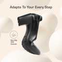 DREAM PAIRS Women's Chunky Closed Toe Low Block Heels Work Pumps Comfortable Round Toe Dress Wedding Shoes Nereida (10, Black)