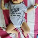 UNIFACO Unisex Baby Funny Saying Outfit Short and Long Sleeve Bodysuits Romper 0-18M (Gray)