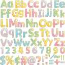 chiazllta 266 Pcs Letters Combo Pack Set Bulletin Board Letters Watercolor Letters and Number Accents for Bulletin Board Display Home School Classroom Decor