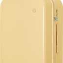 mixi Luggage Suitcase with Spinner Wheels, Hardside Rolling Suitcase PC with Cover & TSA Lock Lightweight Travel Case 26in Checked in, Lark Yellow