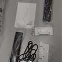 Battery Operated Wall Sconces Set of Two with Remote Control, Stepless Colors 3000K-6000K & Dimming, LED Black Wireless Wall Light for Living Room, Hallway, Bedroom, 31.5 Inch (2 Pack)