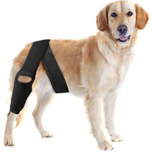 TEHAYSH Dog Knee Brace for Torn ACL  Elastic Support, Adjustable Compression Stabilizer, Breathable Neoprene, 4-Leg Universal Fit (Front/Rear, Left/Right) for Post-Surgery Recovery (M)