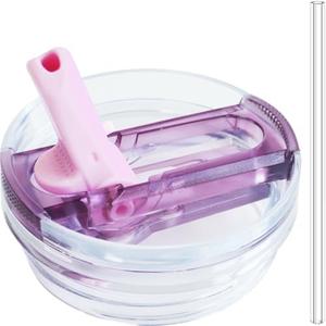 Dreamfocus 30 oz Leak Proof Flip Straw Lid Replacement for Stanley 30 oz Quencher H2.0 and ProTour Tumbler