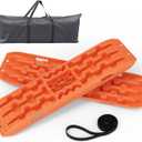 Heavy-Duty 41" Off-Road Traction Boards with Jack Base & Storage Bag - Recovery Boards Perfect for Sand, Mud, and Snow, 2pcs Orange