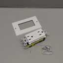 ELECTECK 5 Pack GFCI Outlets 15 Amp, Non-Tamper Resistant, Decor GFI Receptacles with LED Indicator, Ground Fault Circuit Interrupter, Wallplate Included, ETL Listed, White