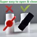 1-1/2" PVC Ball Valve (2-Pack), Shut-Off Valve with Easy to Rotate and Excellent Handle, Rated at 150 PSI, 1 1/2 inch Socket