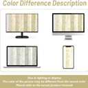DriftAway Boho Linen Blend Kitchen Valance Curtain Blackout 18 Inch for Living Room Lined Rod Pocket Floral Farmhouse Country Short Curtains for Small Windows 1 Panel
