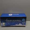 Cooling Side Sleeper Pillow for Neck and Shoulder Pain, Luxury Shredded Memory Foam Curved Bed Pillows for Sleeping Set of 1- Adjustable Queen Size- Washable Cover Crescent White