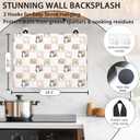 Electric Stove Top Cover for Glass & Smooth Tops - 28.5'' x 20.5'' Non-Slip Stove Protector with Cat Design, Scratch Proof Kitchen Counter Cover