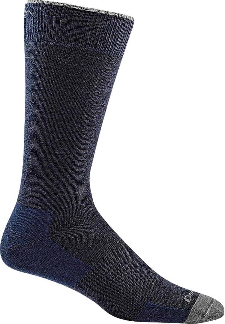 Darn Tough Men's Solid Crew Lightweight Sock (Style 6032) - (Large, Navy)