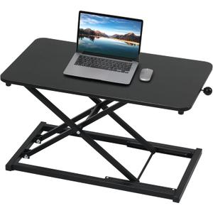 Height Adjustable Standing Desk Converter,Computer Keyboard Stand for Desktop,Keyboard Riser for Stand Up Desk Riser,Computer Workstations for Laptop and Single Monitor Office Use,Size 23.6 Inch