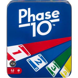 Mattel Games Phase 10 Card Game with 108 Cards, Makes a Great Gift for Kids, Family or Adult Game Night, Ages 7 Years and Older 