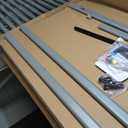 INNOVART Mobile Whiteboard 48" x 36", 360° Reversible Double Sided Magnetic Dry Erase Board with Portable Rolling Stand on Wheels, Easel Standing Board with Aluminum Frame