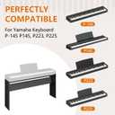 L200B Furniture Stand compatible for YAMAHA P225B/P143/ P145/P223, Wooden, Black
