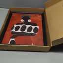 Black Woman Canvas Wall Art African AmericanPainting Picture Wall Decor Bohemian Abstraction Poster Print Artwork for Living Bedroom Office Home Decorationw Black Framed (10"L x 8"W)