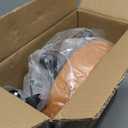 FURWOO Round Rolling Stool Height Adjustable Stool with Wheels for Spa Salon Massage Pale Brown