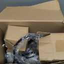 6-Light Farmhouse Candle Chandelier for Living Room, Rustic Industrial Pendant Ceiling Light fixture, Vintage Hanging Lamp for Bedroom Hallway Kitchen Dining Room Foyer, Matte Black E12 Socket