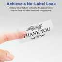 Avery Printable Address Labels with Sure Feed, 1" x 2-5/8", Glossy Clear, 300 Blank Mailing Labels for Laser and Inkjet Printers 