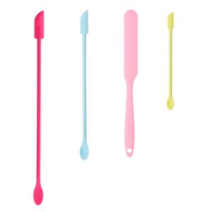 Small Beauty Spatula, 4 Pcs Mini Spatula for Cosmetics Lotion Makeup, Every Drop Tiny Spatula for Makeup and Kitchen Jar, Wax Waxing Body Hair Removal