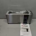 Mueller UltraToast Full Stainless Steel Toaster 2 Slice, Long Extra-Wide Slots with Removable Tray, Cancel/Defrost/Reheat Functions, 6 Browning Levels with LED Display, Housewarming Gifts New Home