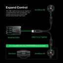 VIVOSUN USB-C Splitter with 1 Male to 2 Female, 2-in-1 Type C Splitter, Daisy-Chain Adapter Dongle for GrowHub Controller E42A