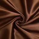 VACVELT Charmeuse Satin Fabric by The Yard, 60 Inch Wide Chocolate Brown Satin Fabric Shiny & Soft Cloth Fabric, Silky Satin Fabric for Bridal Dress, Wedding Decorations, Crafts, Sewing (3 Yards)