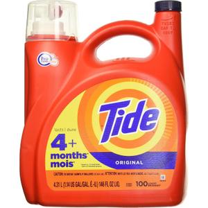 Tide He Laundry Detergent, Original Scent, 100 Loads, 146 Oz Pump Bottle