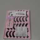 False Eyelashes Russian Strip Lashes Volume Fake Eyelashes Extension D-Curly Wispy Handmade Soft Reusable 14 Pairs Lashes Pack