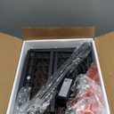 Furologee Kitchen Bakers Rack with Power Outlet, Microwave Oven Stand with Storage 4 Tiers, Coffee Bar Table with 6 S Hooks, Kitchen Storage Shelf Rack for Spices, Pots, Rustic Brown (22inch)