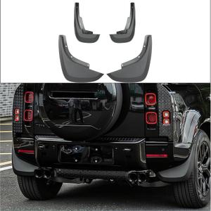 Mud Flaps for Land Rover Defender 90 110 2020‑2026 Matte Black 4‑Piece Set