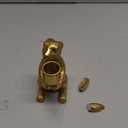 Sliner 2 Set Easter Bunny Candle Holders Rabbit Gold Taper Decorations, Vintage Rustic Candlesticks Pedestal, Centerpieces Decor for Candle Fireplace Mantle Dining Table Gifts Crafts