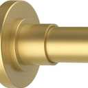 Gold Shower Curtain Rods - 31-68 Inch Spring Tension Shower Rods for Bathroom, Adjustable, No Drilling, No Rust, Stainless Steel