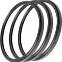 Pool Light Gasket for Hayward SPX0580Z2, Lens Gasket Compatible with Hayward AstroLite Series Underwater Lights, Leak-Proof Seal Replacement for SP0580, SP0580s and SP0583SL Series (Black-3pcs)