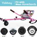 Eco-Friendly Hoverboard Seat Attachment - Cool Seat, Swivel Wheel, Adjustable Length - Compatible with 6.5", 8", 8.5", 10" Hoverboards - Safe & Enjoyable Riding for Kids and Teenager
