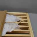 Wooden Dog Gate 4-Panel Freestanding Pet Fence,Collapsible Pet Gate for House Doors&Stairs,23.6" Height Indoor House Barrier