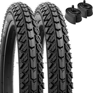 YUNSCM 2-PCS 16" Kid Bike Tires 16x1.95 54-305 Compatible with 16x1.90 16 x 1.95 16x2.0 All-Terrain Directional Tread Bicycle Tires (Y-1199)