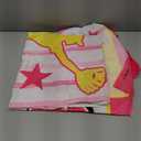 96x60inch Pink Softball Happy Birthday Backdrop Watercolor Bowler Yellow Star Sports Themed Photography Background Girls Kids Teens Party Decoration Photo Props