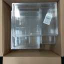 Attelite Acrylic Display Cases for Collectibles, 4 Pack 3 Layer Clear Display Case with Magnetic Door,Dustproof Clear Showcase with 2 Adjustable Divider Storage Box for Action Figure