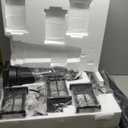 VIANIS 3-Head Outdoor Lamp Post Light with Outlet, Black Dusk to Dawn Outdoor Post Lights Hard Wired for Garden, Waterproof Triple-Head Outside Street Lamp Post Sconce for Yard Backyard Doorway House