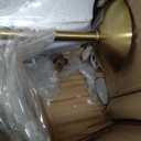 Battery Operated Wall Sconces Set of 2, Rechargeable Wall Lights with Frosted Glass Shade, 12 RGB and 3CCT Dimmable, Wall Lamps with Remote for Bedroom Living Room Hallway, Gold