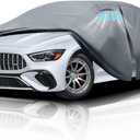 Waterproof Mercedes-AMG GT(2015-2025) Car Cover with Breathable Vents, [2025 Upgrade] Premium Covers with Cotton Liner and Zipper Door, Sun Rain Snow Dust Uv Protection.(Gift with Towel)